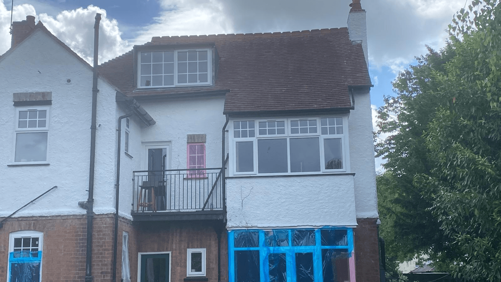 Rear Elevation — Render & masonry paint